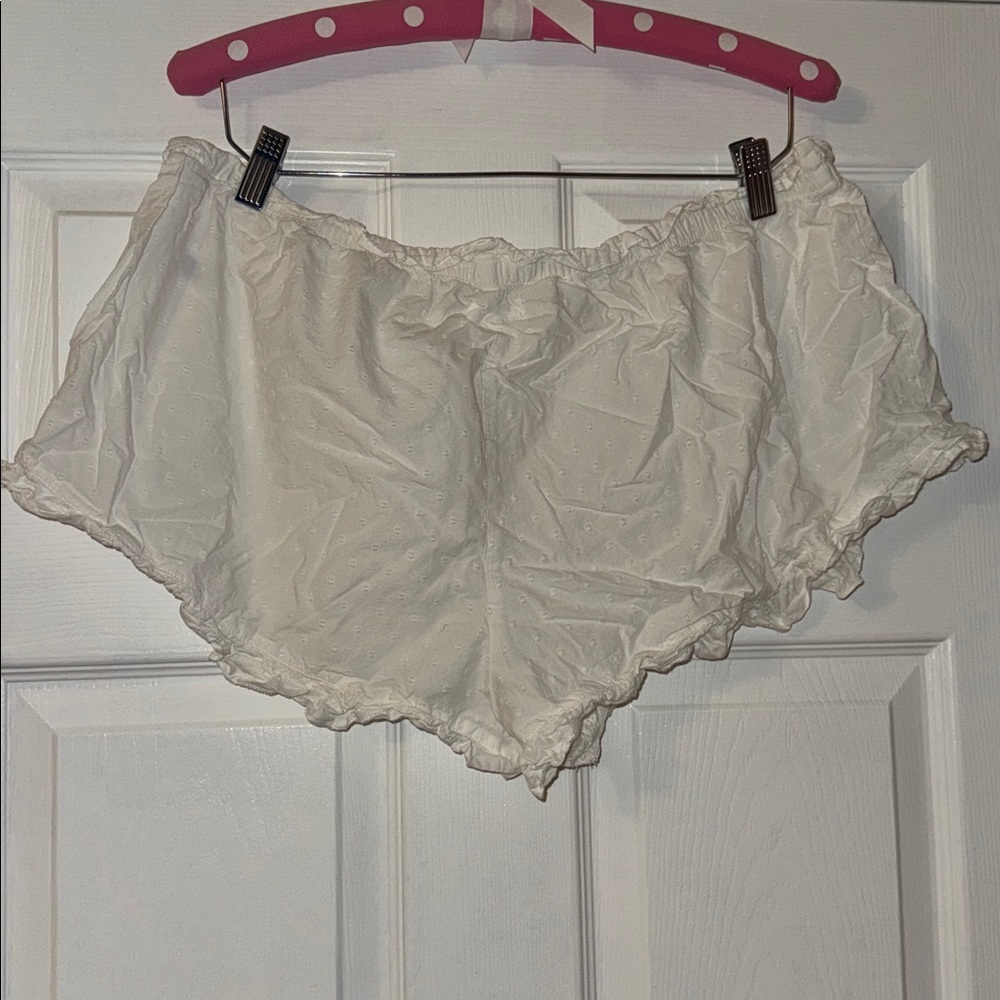 White Ruffe Pajama Set - Picture 5 of 5